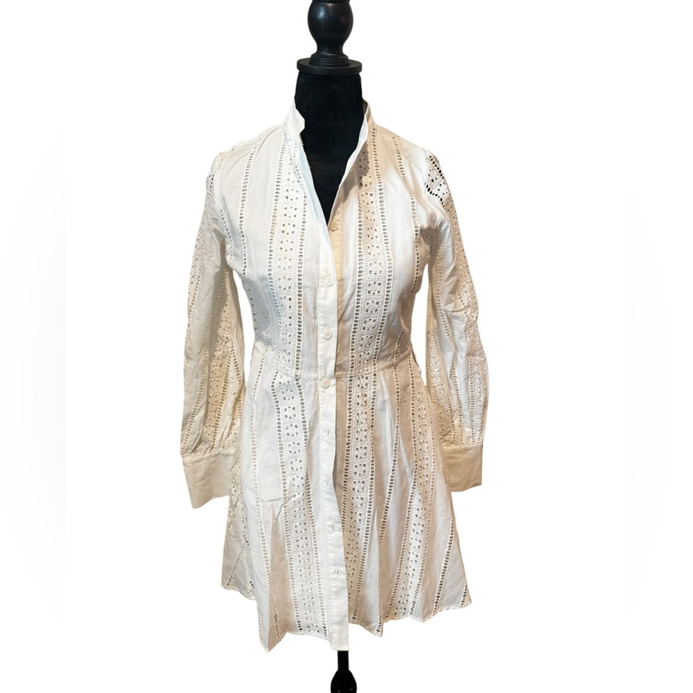 Zara Ivory Lace Detail Blouse/dress